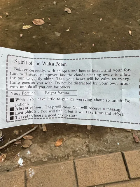 Met a cute girl from Ireland on my Japan trip. Went to a shrine and got this fortune shortly after