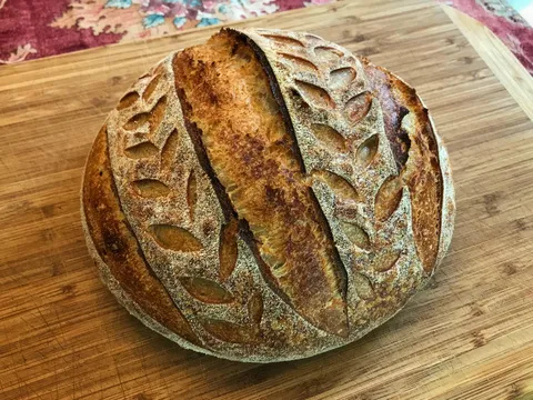 My best looking sourdough loaf so far