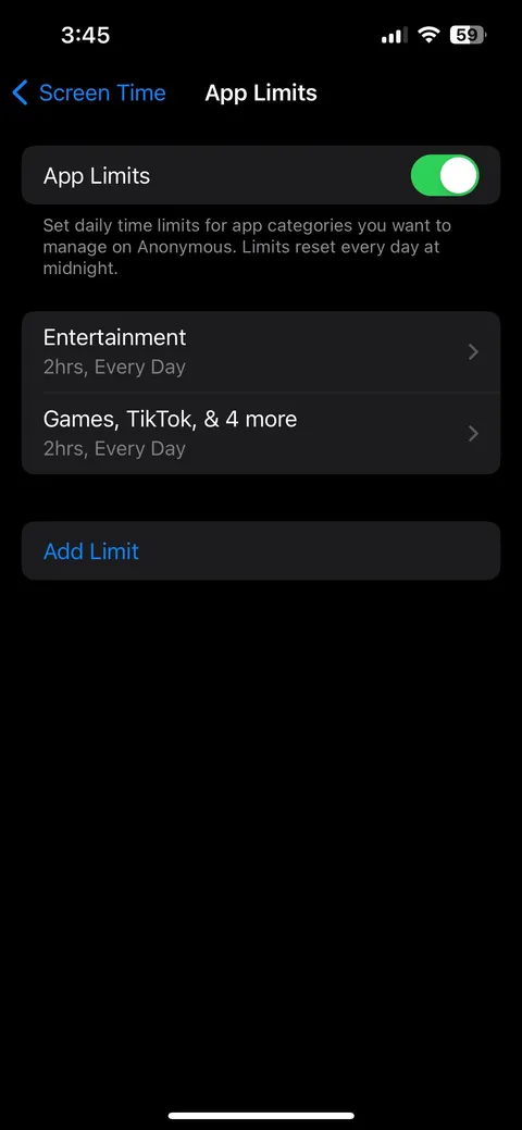 I’m 17 and I still have a screen time while my 14 year old sister doesn’t. 