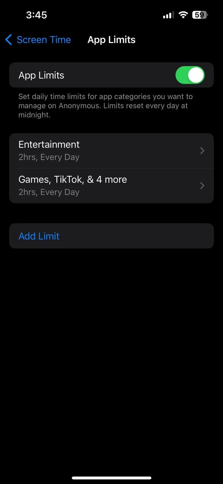 I’m 17 and I still have a screen time while my 14 year old sister doesn’t. 