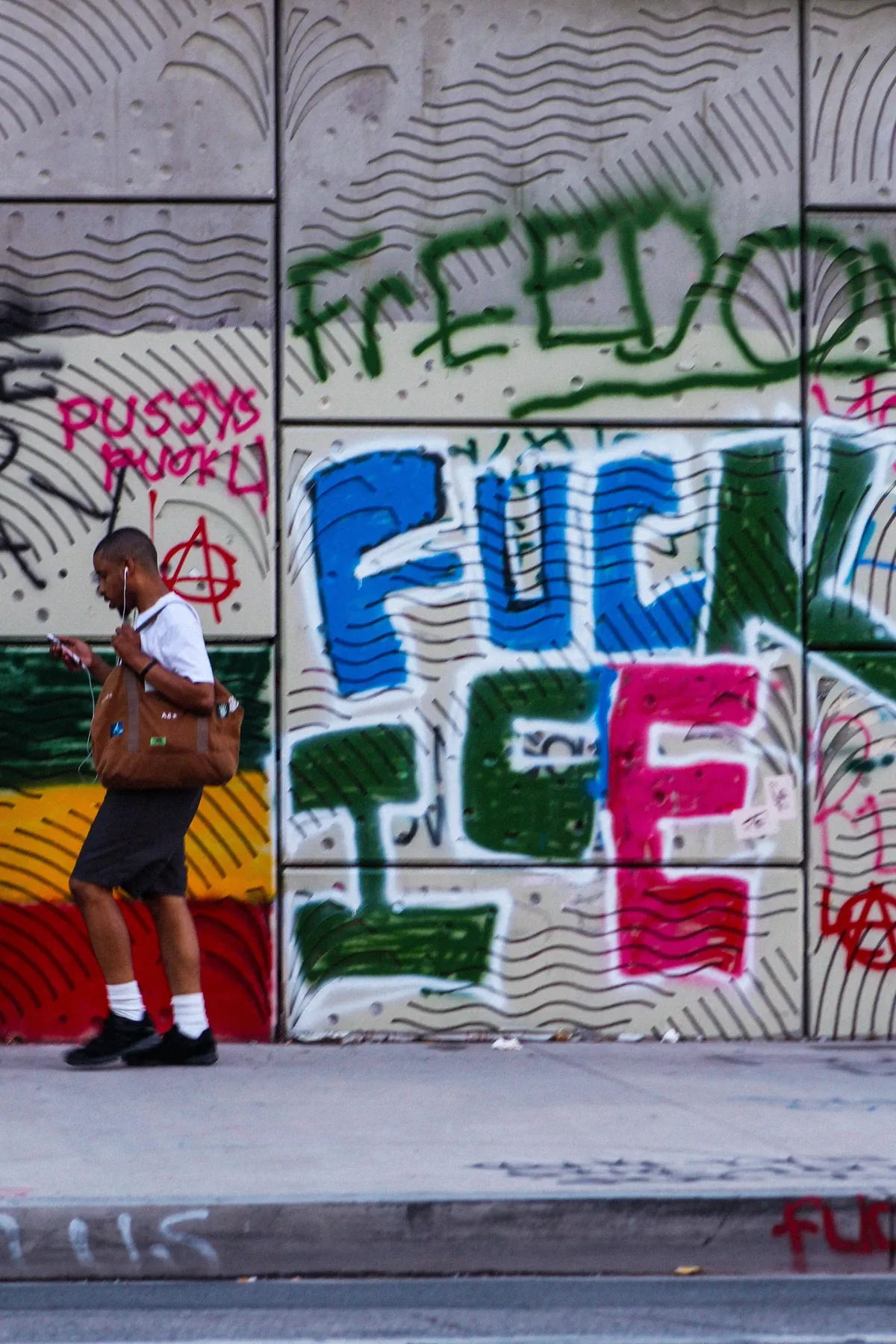 Day 76 of sustained protest in Downtown Los Angeles, where it’s become an everyday part of life