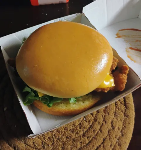 My Chick-Fil-A sandwich came in perfect condition.