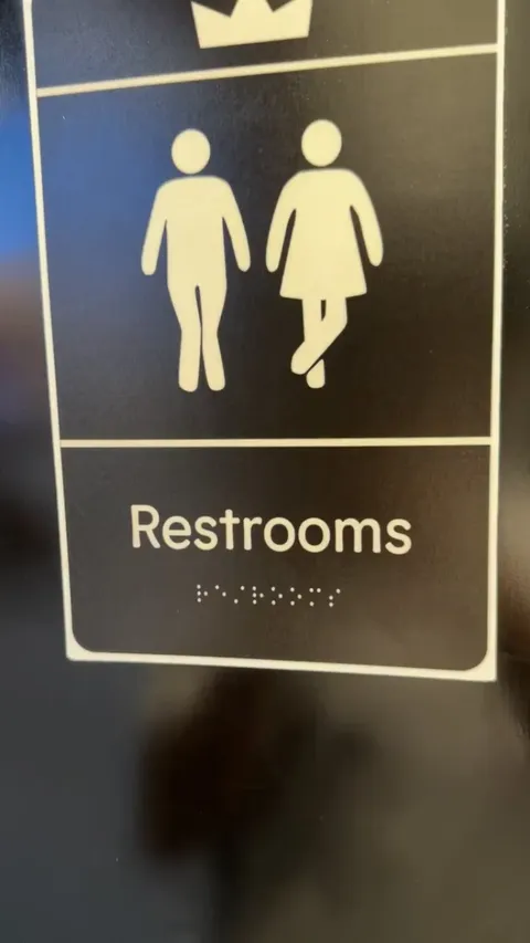 This braille sign was completely smooth therefore useless