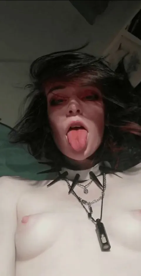 I'm so pale, my tits glow!