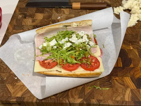 [homemade] sub sandwich