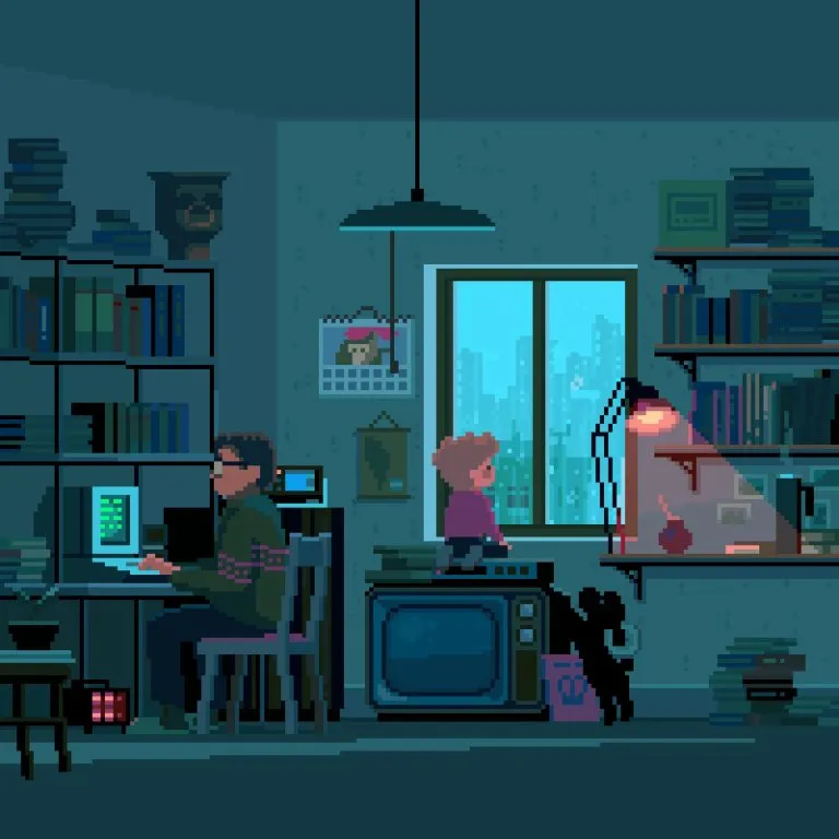 Raining day with dad by pixelgustavo