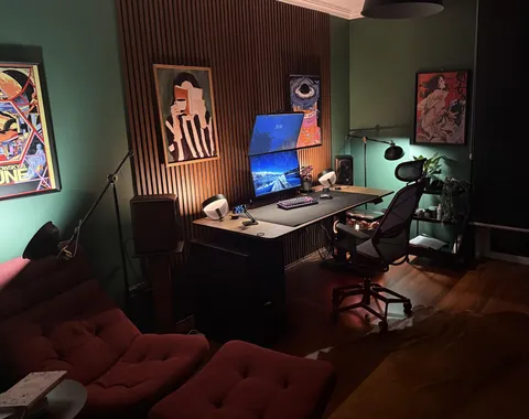 Makeover to a cozy gaming room.