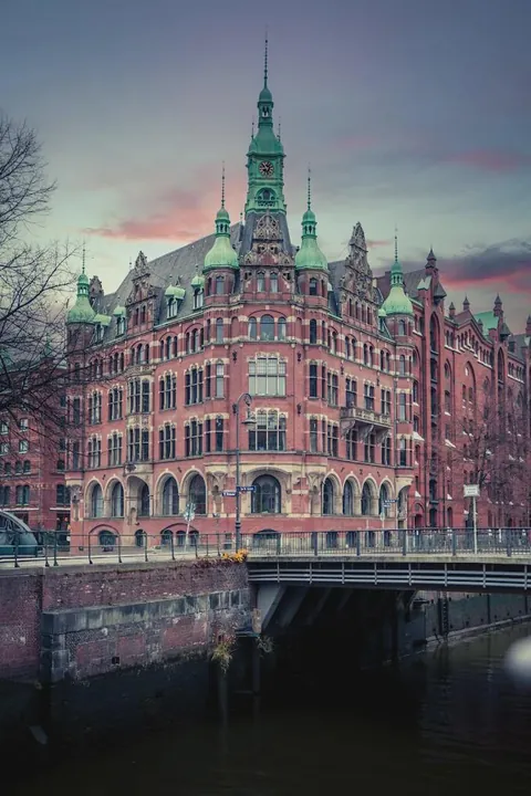 Speicherstadtrathaus in Hamburg, Germany