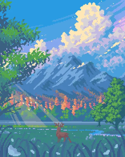 Sunray scenery.......................................... 156x196 ibis paint on my android phone