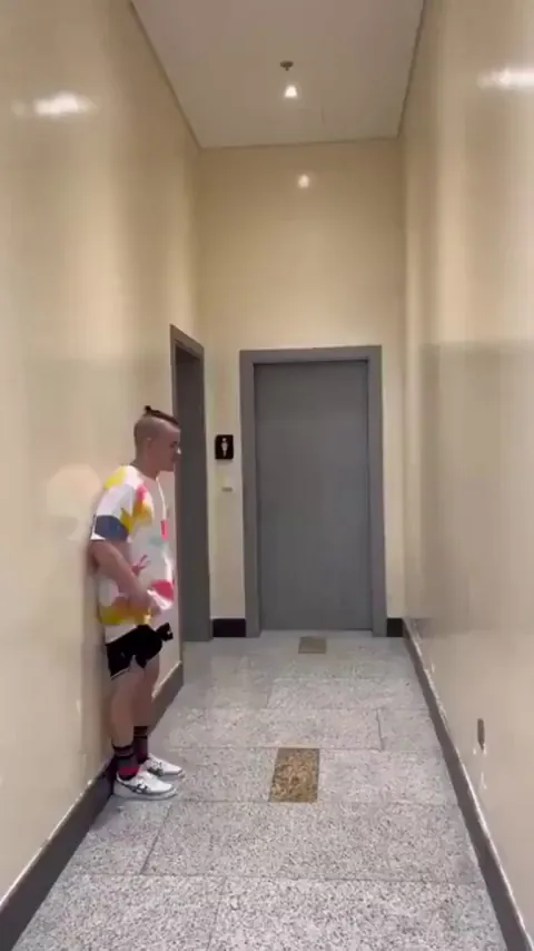 This is Nicolas Fischer — a professional parkour athlete known for his wall-to-wall jumps without touching the ground.