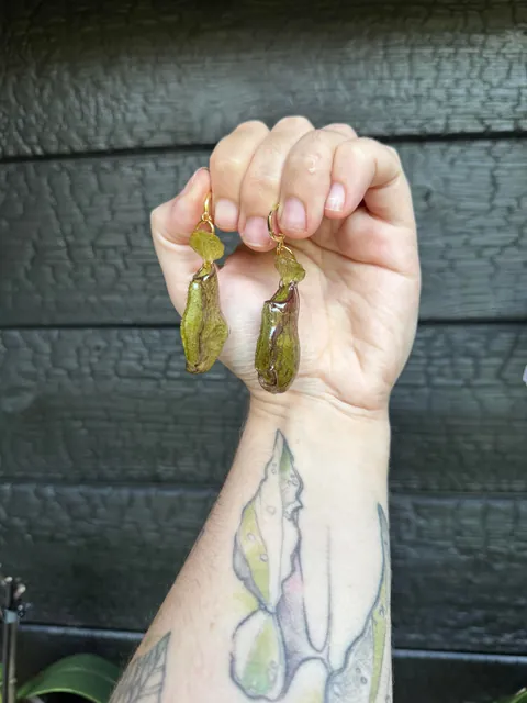 I grow flowers and turn them into jewelry for a living