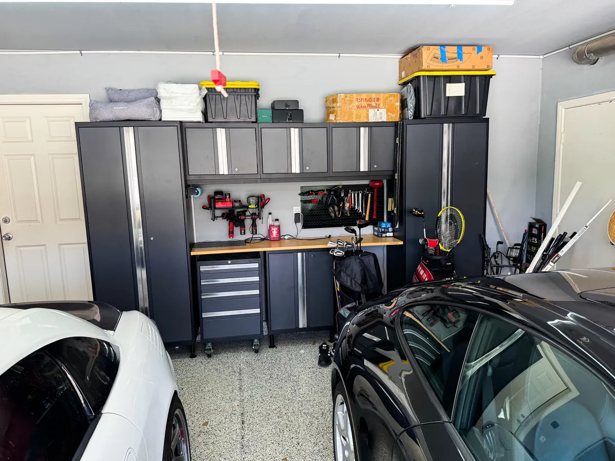 Doing the best I can with a two car garage.