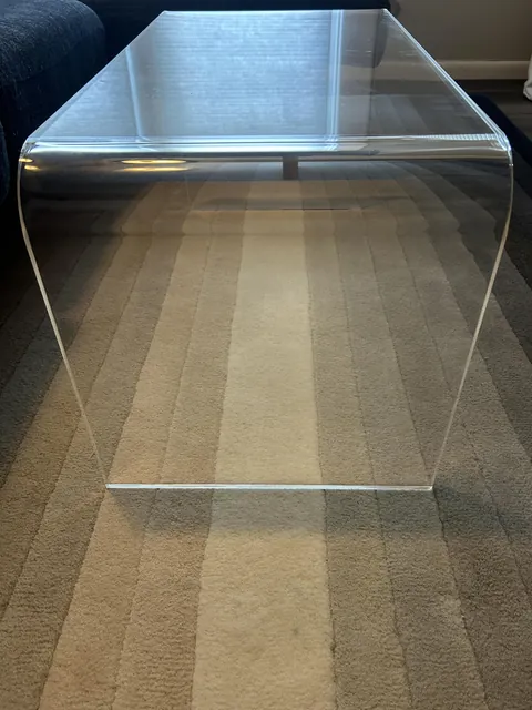 I got a new area rug and my coffee table is exactly the same width as part of the pattern