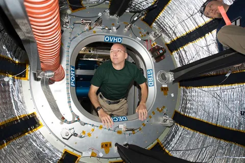 Inside the ISS's BEAM module, the station's first and only inflatable module.