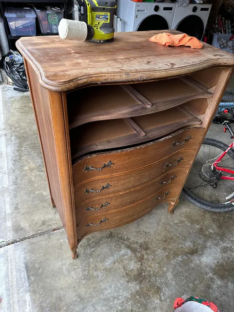 I refreshed an old dresser