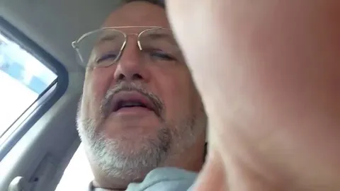 German Shepherd realizes he is at the vet.