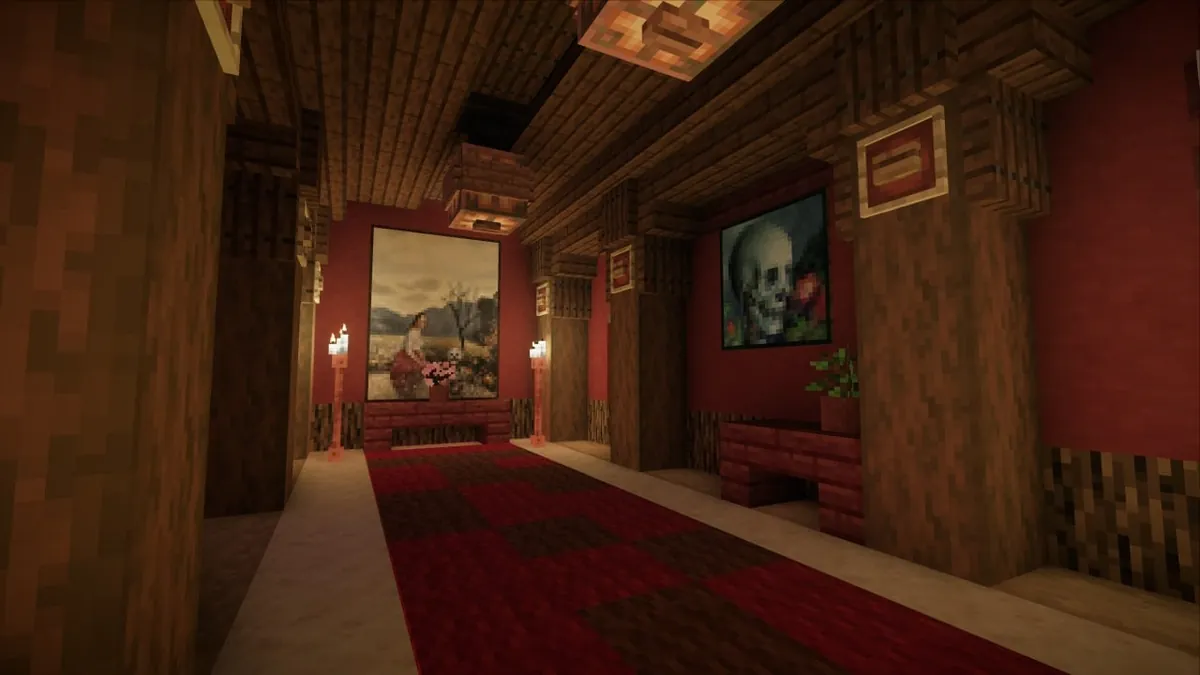 The RED Castle in Pale gardens