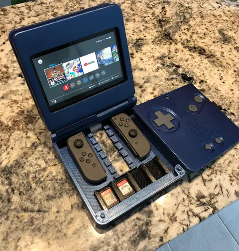 I designed and 3D Printed a Gameboy Advance SP Nintendo Switch Dock