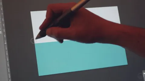 painting process of 'red col season'