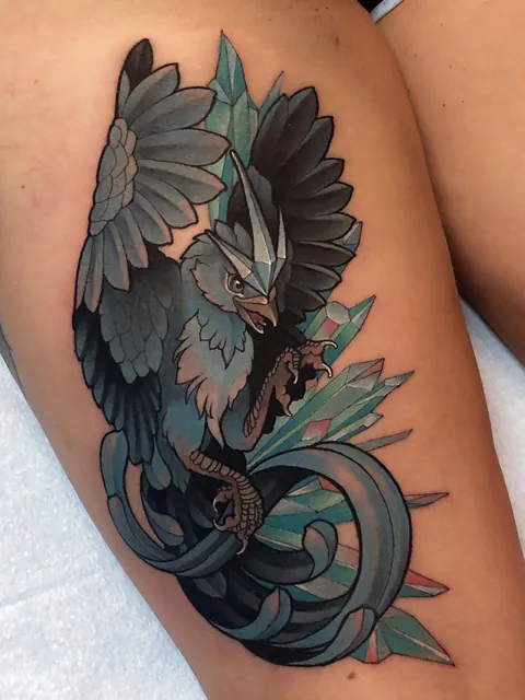 Here’s an Articuno tattoo I did earlier this week! Thanks for letting me share my work.
