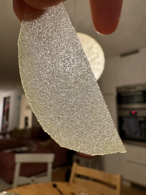 Thinly sliced green apple