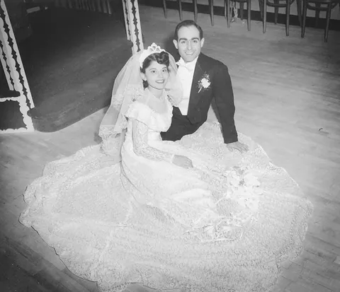 My enamored 1940s parents pre-marriage, going to war, and wedding. (Repost due to mess-up)