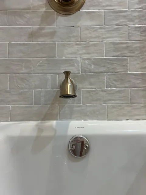 Just got our bathroom done! Excited to definitely relax in the bath and not overthink this