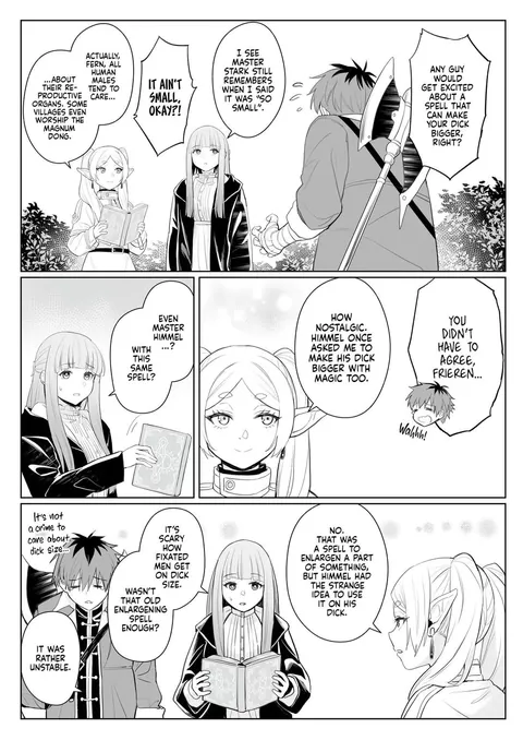 A Spell That Makes Your Dick Bigger (Sousou no Frieren) [English] [Decensored] [Digital]
