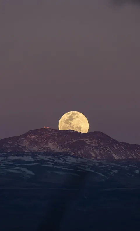 Moon over Cerro Chajnantor, Atacama