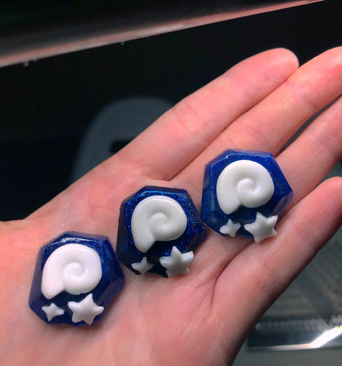 I Made Resin Animal Crossing Fossil Pins!