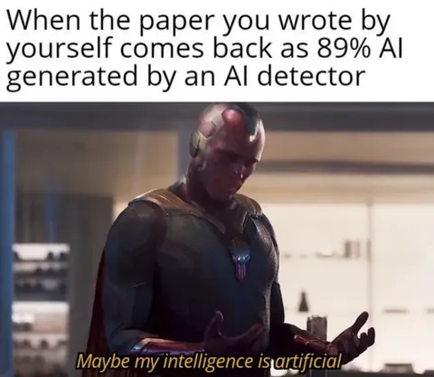 Definitely I used em dashes — no human would do that accidentally