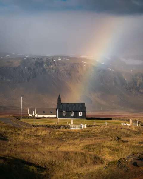 ITAP of the Black Church in Iceland