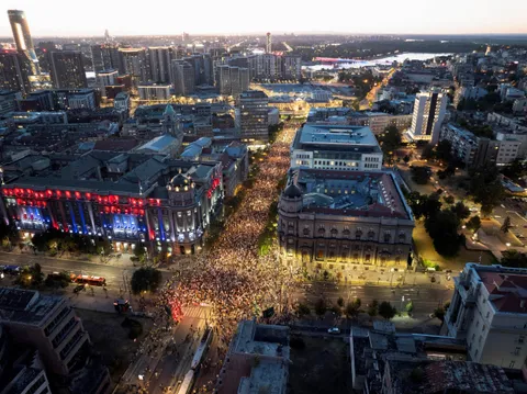 Last week sees the continuation of massive anti-govt. protests in Serbia, and the continuation of police brutality