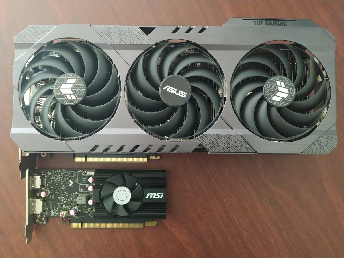 I went from a GT1030 to an RTX 4070 Ti Super.