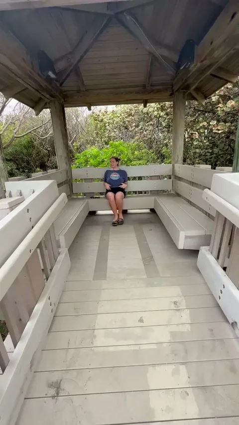 Showing off on the boardwalk