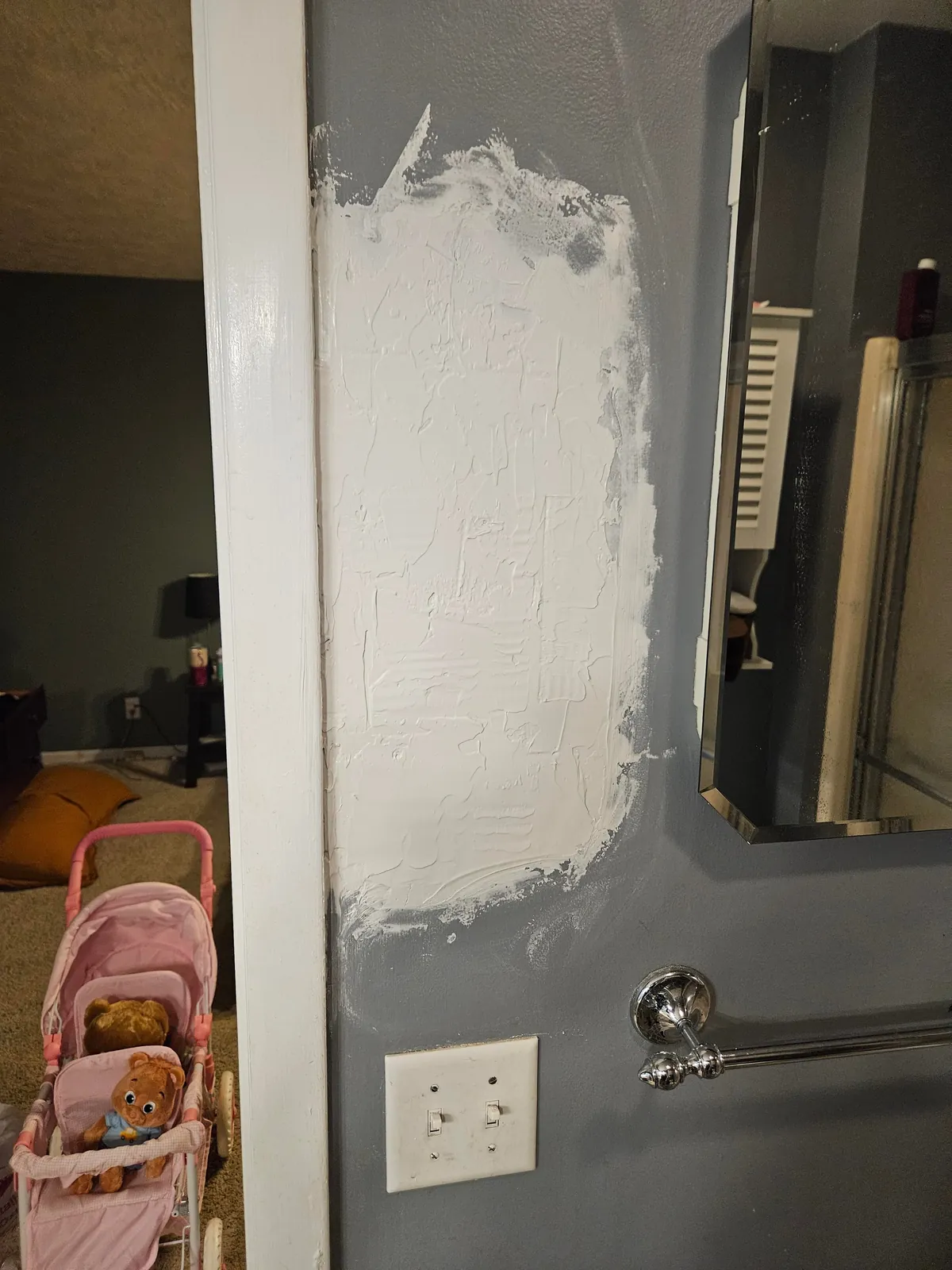 First ever sheetrock work attempt. How did I do? My other half thinks I'm insane and it was way overkill.