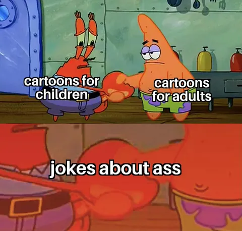 Paradoxically, cartoons for adults seem more stupid than those for children/teenagers