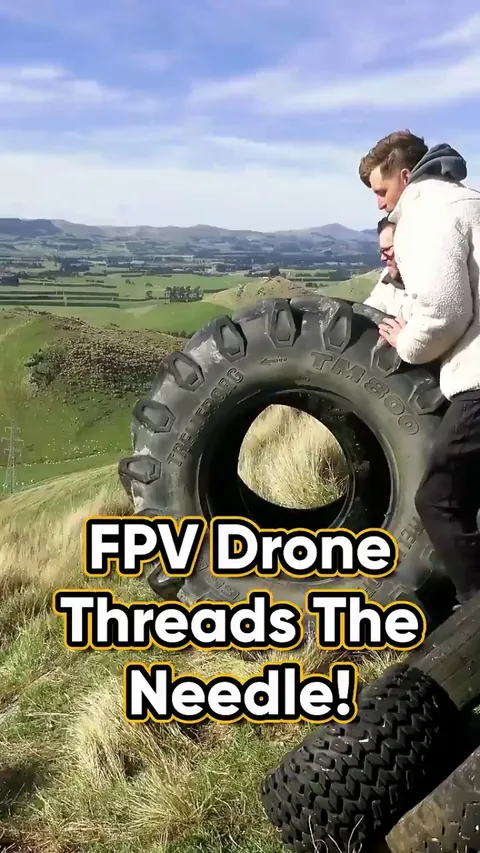 FPV drone threads the Needle 