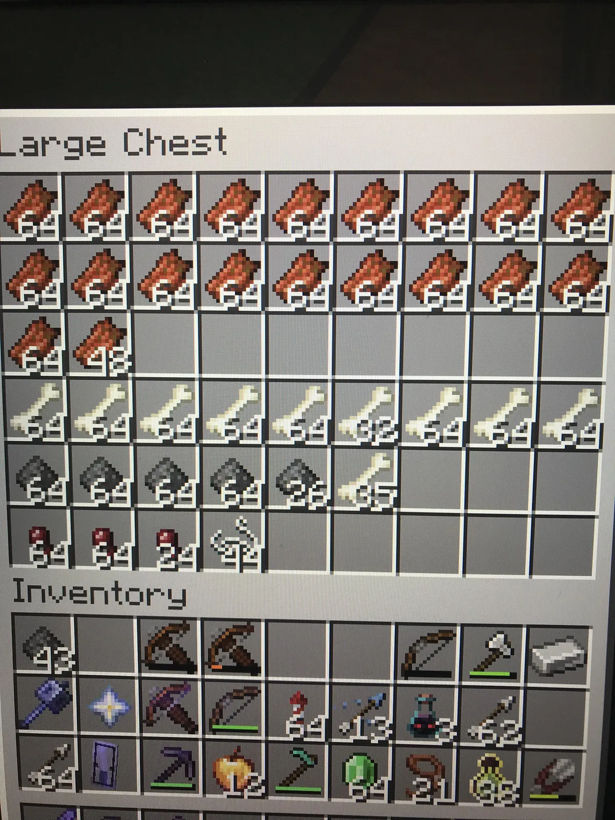 What can i use large amounts of rotten flesh and bones for?