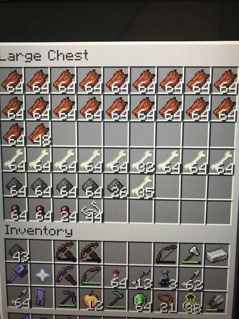 What can i use large amounts of rotten flesh and bones for?