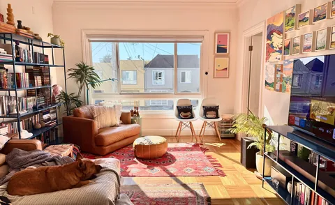 Moved in about 6 months ago. Happy with my living room progress!