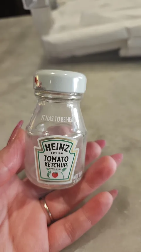Sealed but empty ketchup bottle at came in todays food delivery 