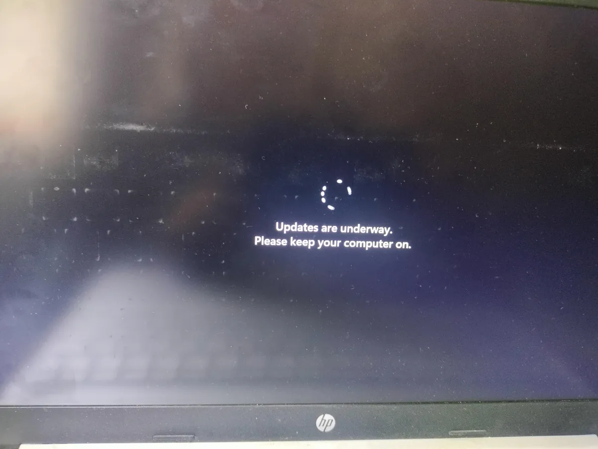 My laptop suddenly crashed and went into update mode while I was in the middle of a lecture.