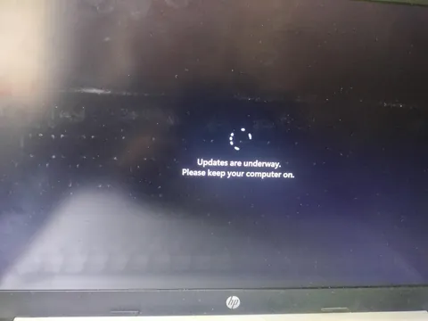 My laptop suddenly crashed and went into update mode while I was in the middle of a lecture.
