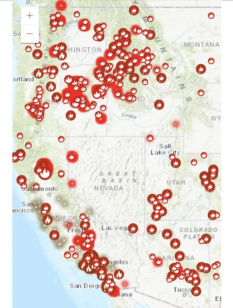 Not political, we're literally on fire