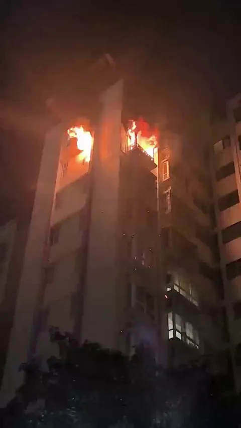 A couple had an argument, and the wife set their home on fire.