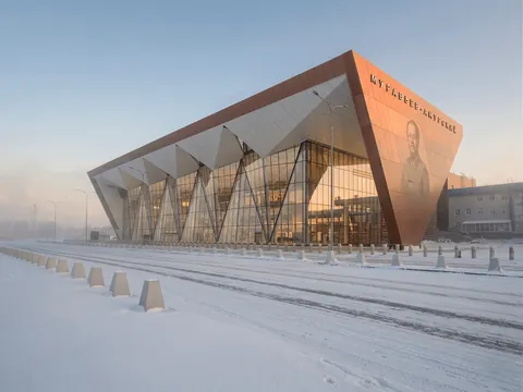 Ignatyevo Airport by ASADOV Architectural Studio in the Siberian city of Blagoveshchensk, Russia