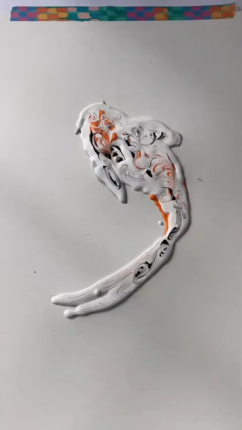 This artist smears prepared paint over surfaces to create art.