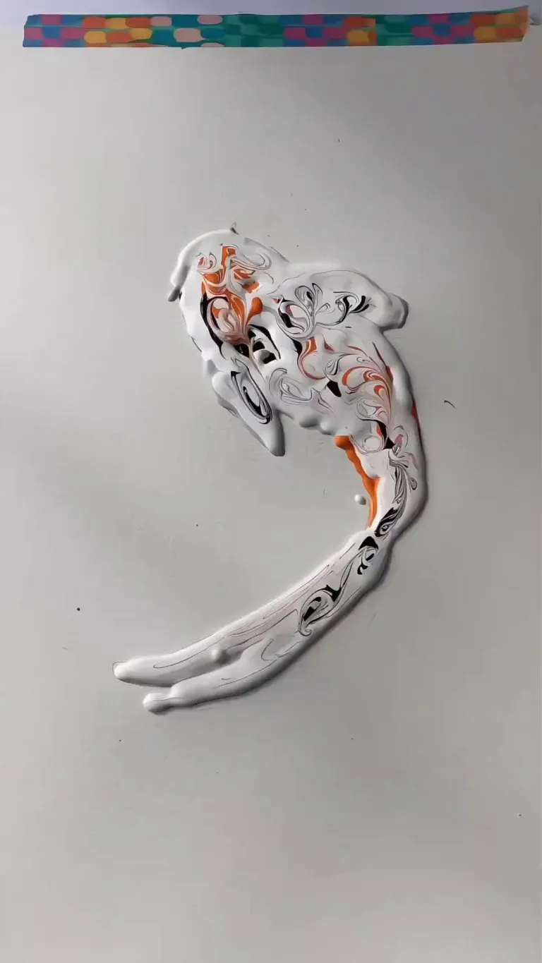 This artist smears prepared paint over surfaces to create art.