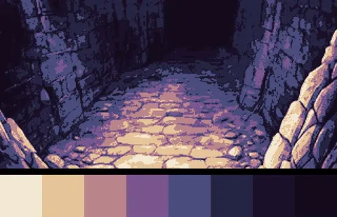 Finally Finalized the 3 Pixel Palettes I'm Going to Use in my VN